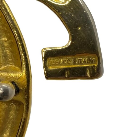 619223AO (S3) Gucci Belt Deep Brown Gold Metal - Picture 8 of 10